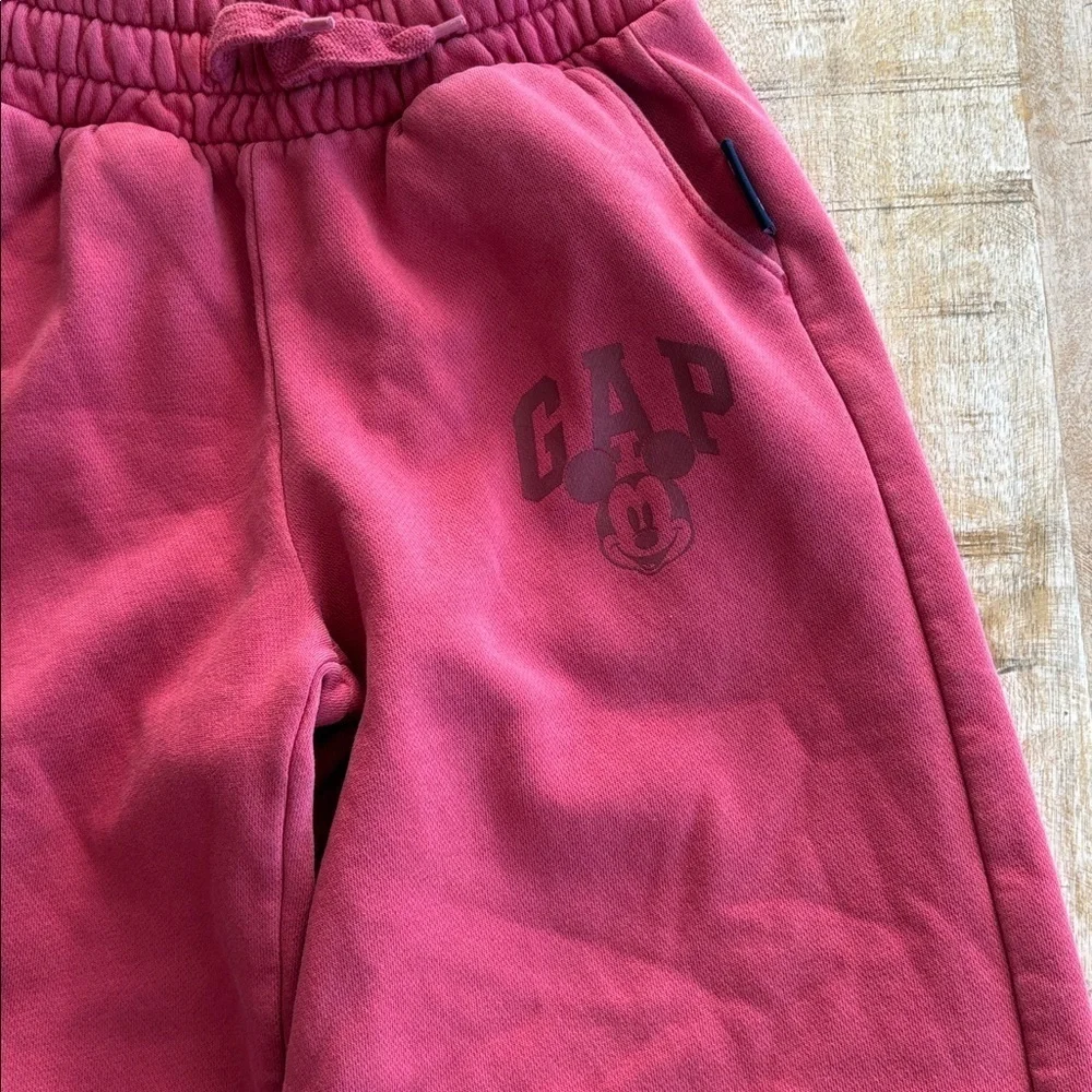NWOT GAP Wide Leg Mickey Sweatpants S(6-7)